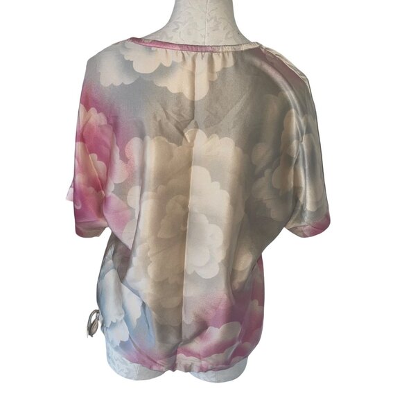 Dries Van Noten Womens Top Size Small Multicolor Floral Drawstring Casual - Picture 3 of 14